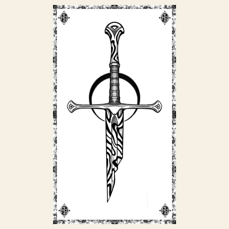 Gothic Zebra Sword