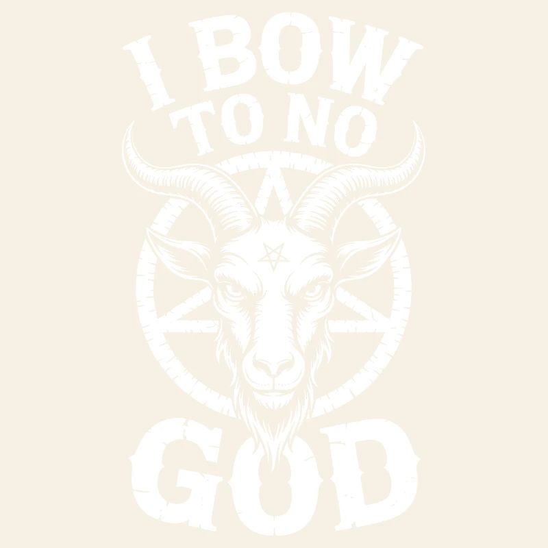Goat Skull Emblem: No God