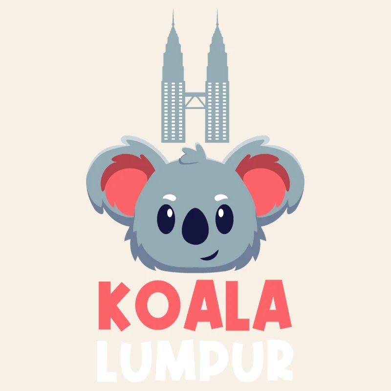 Koala Lumpur Jeu de mots de voyage mignon