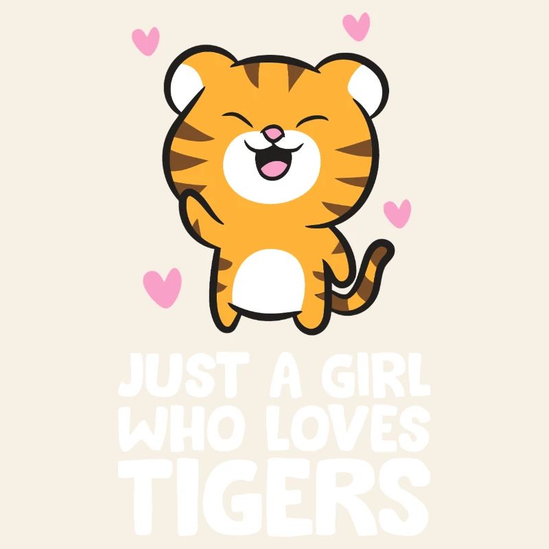 Nur ein Mädchen, das Tiger liebt