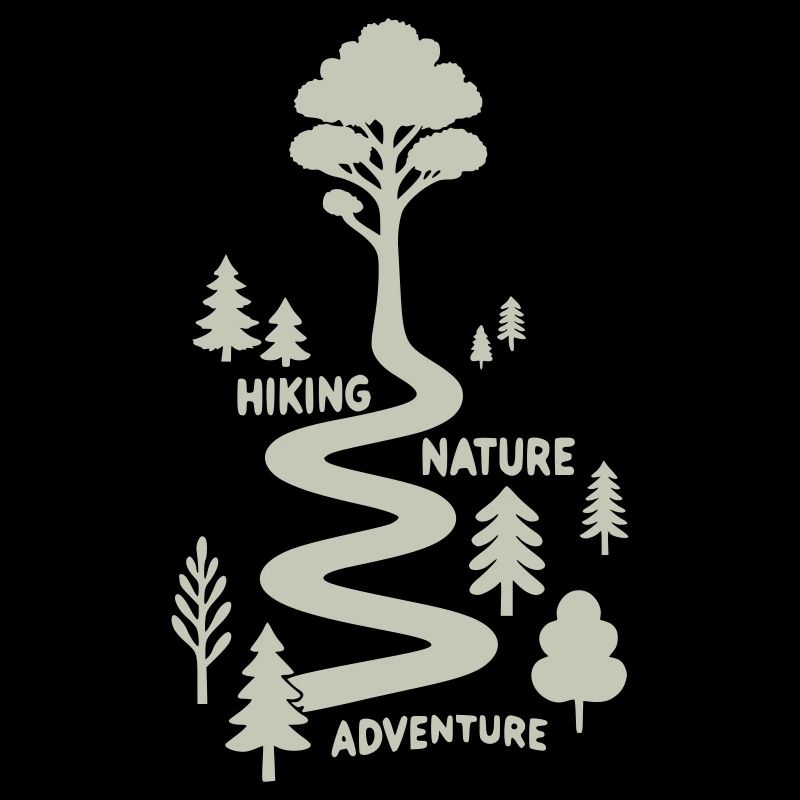 Hiking trail with trees