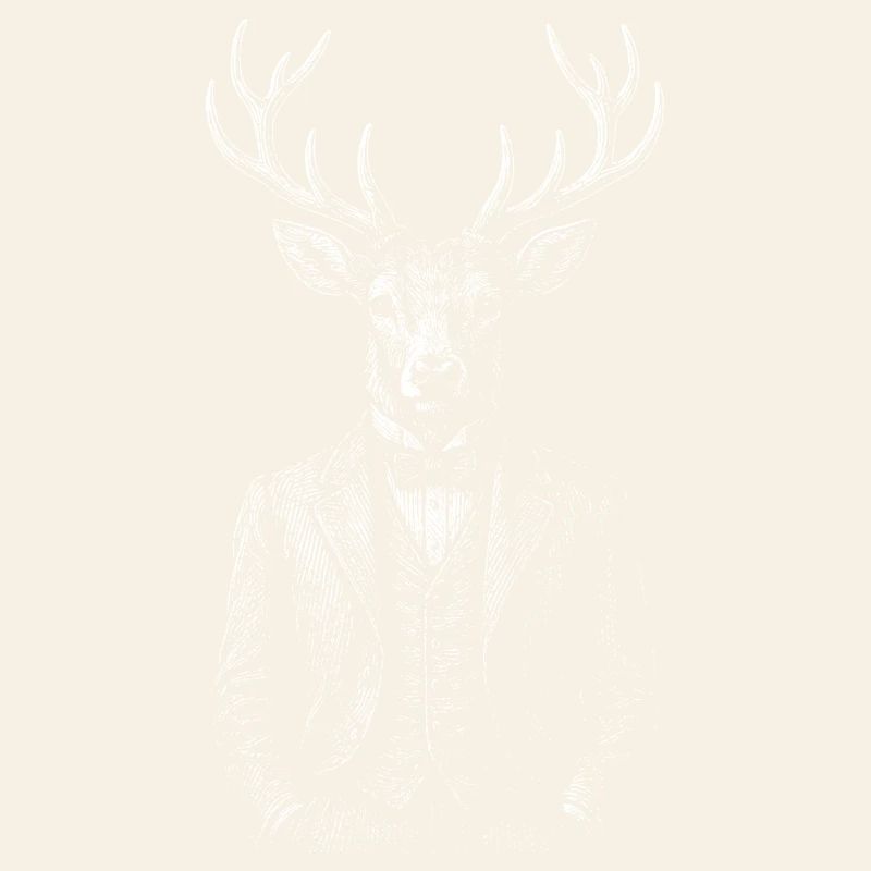 Dapper Deer in a Tailored Suit