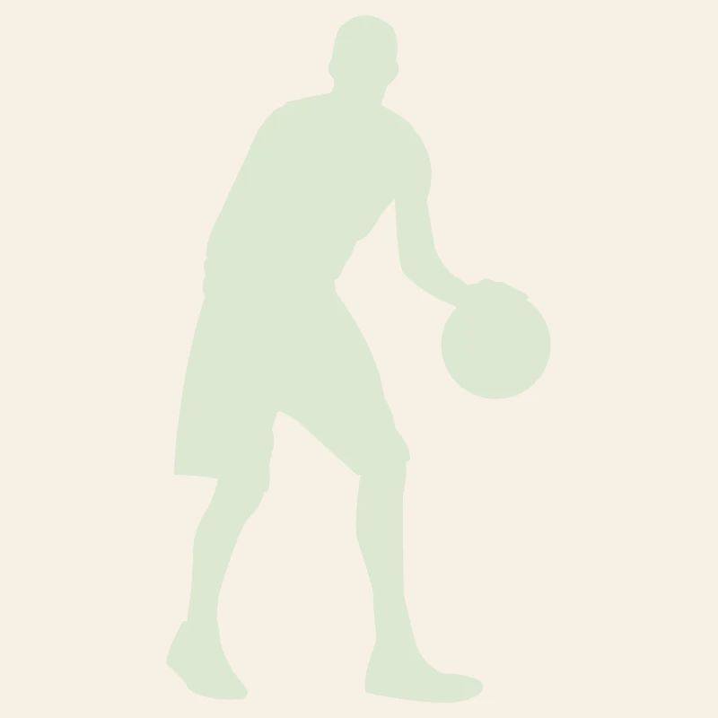 Silhouette de basket vert pastel