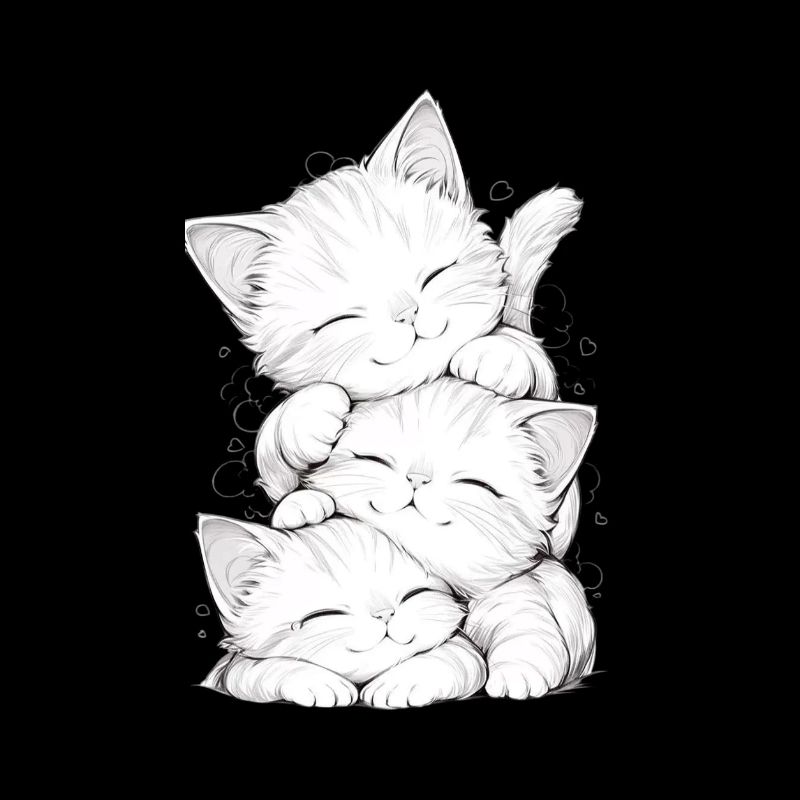 Trio chatons endormis