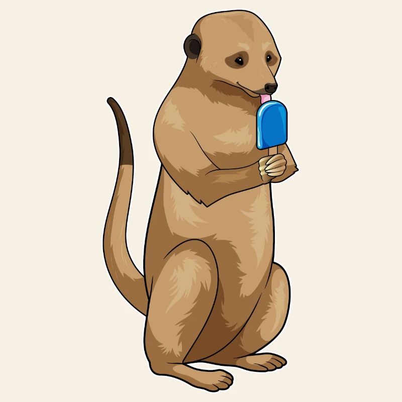 Erdmännchen Eis am Stiel