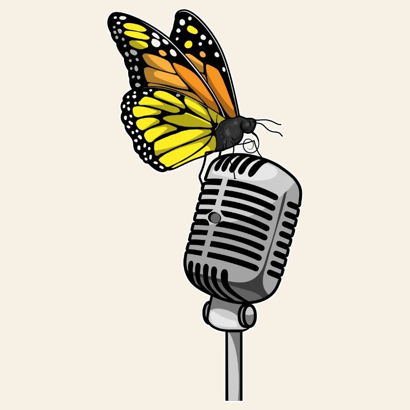 Chant papillon Chant au micro