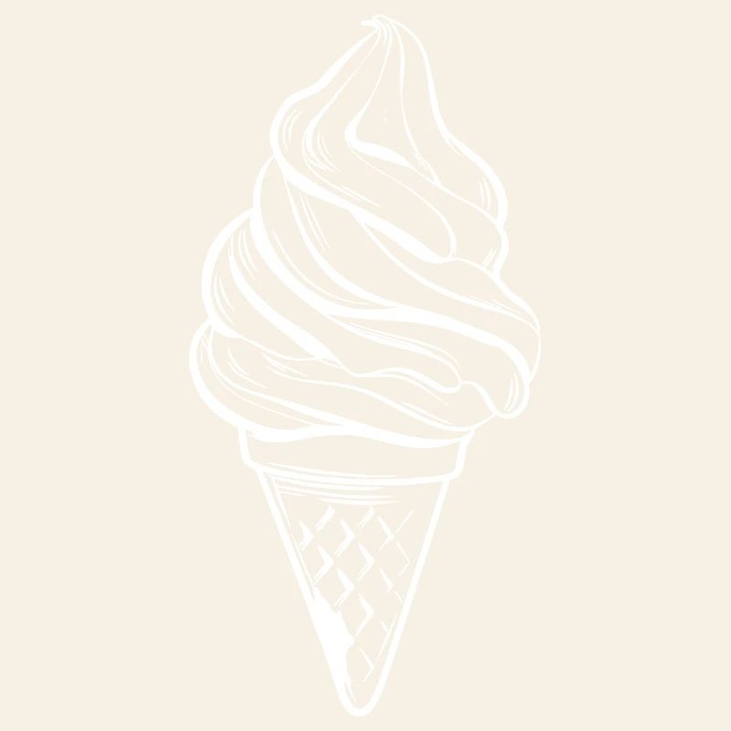 Dessin de cornet de crème glacée