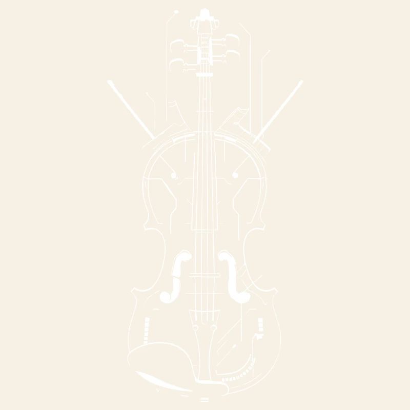 Dessin au trait du violon