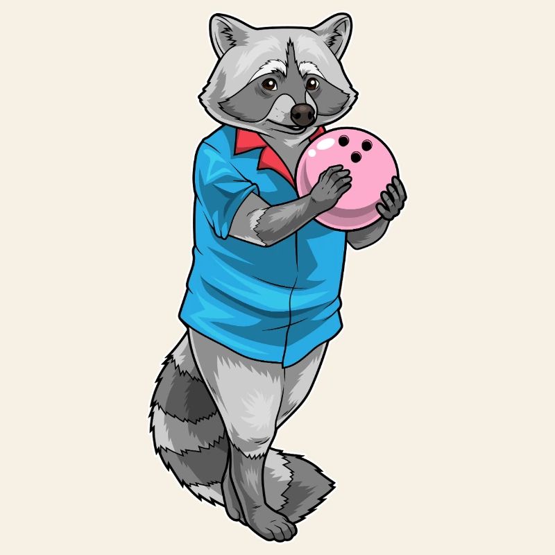 Waschbär Bowling Bowlingkugel