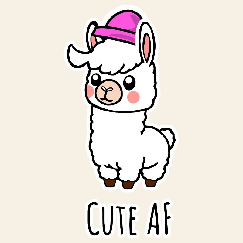 Cute AF Lama Baby oder Alpaka
