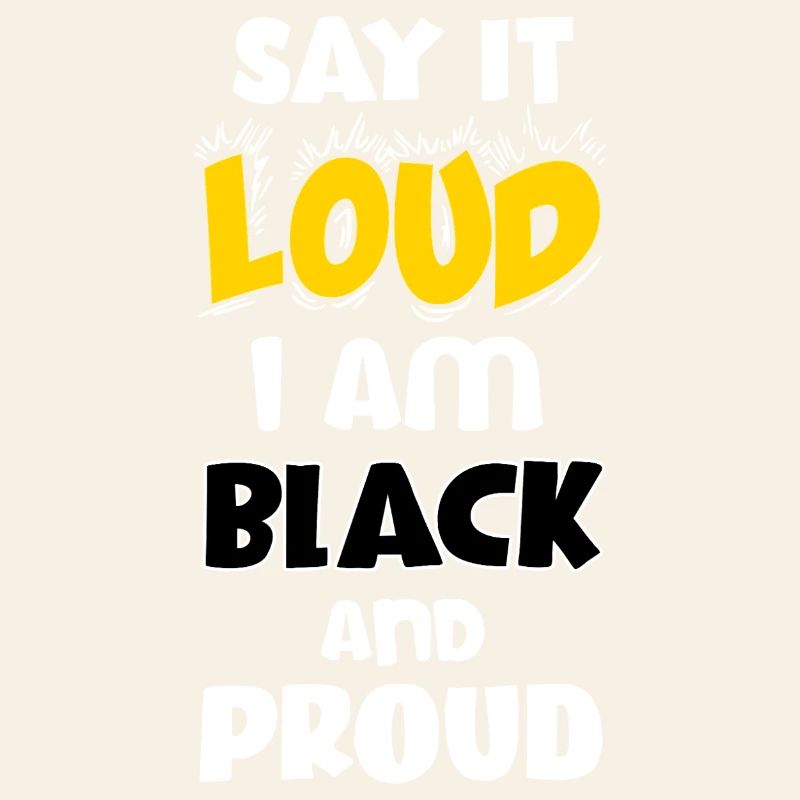 Loud Black Bold Statement Empowerment Design