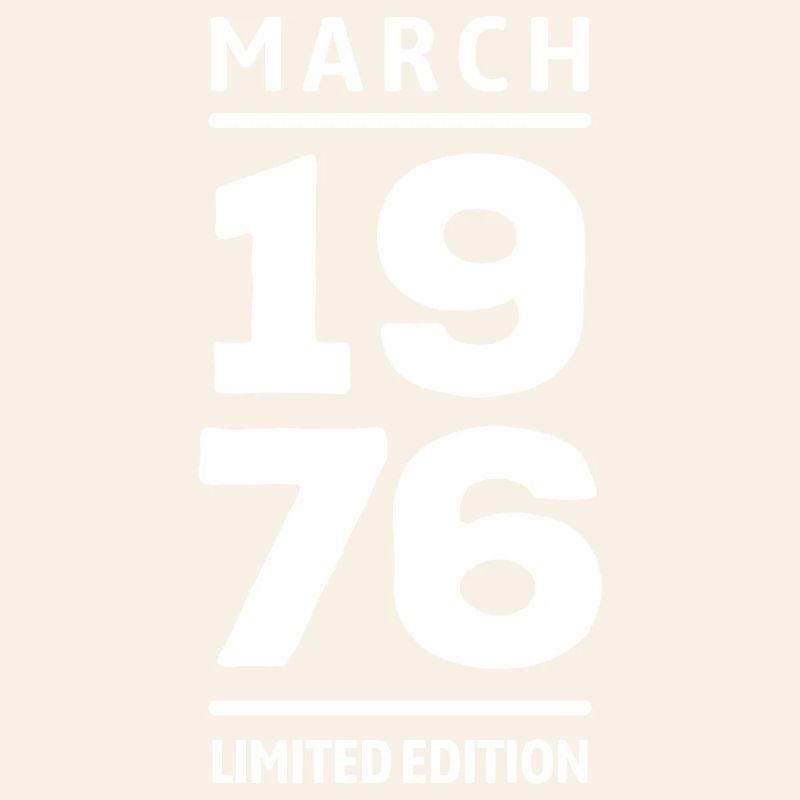 Édition limitée cadeau d’anniversaire de mars 1976