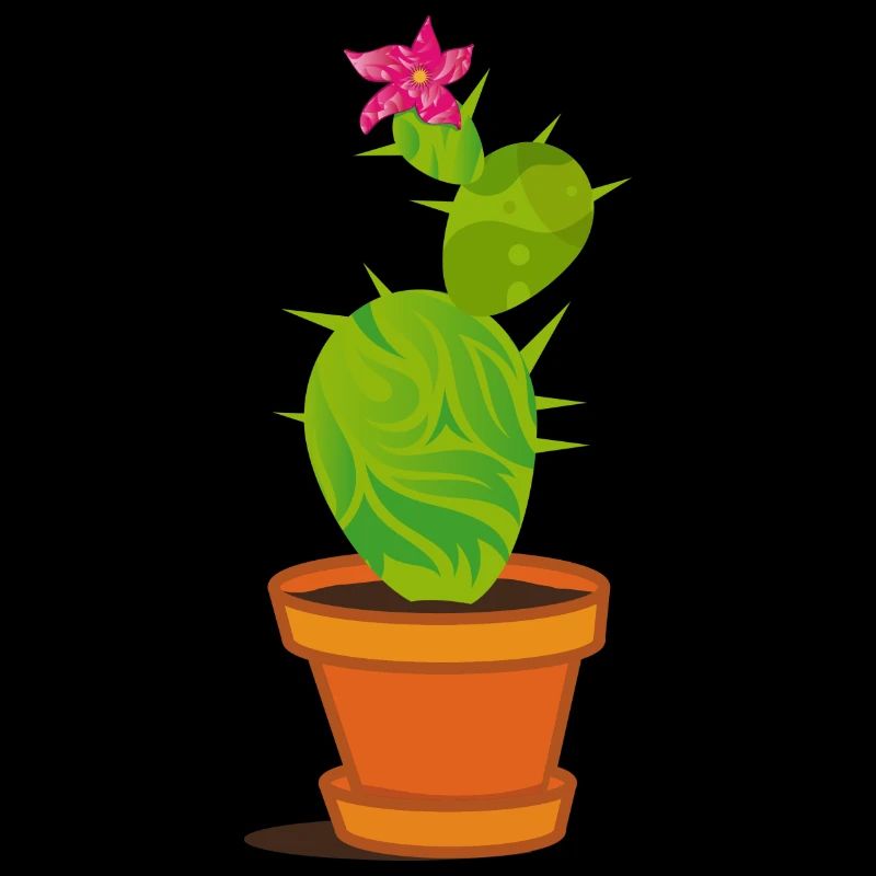 Un cactus avec une fleur