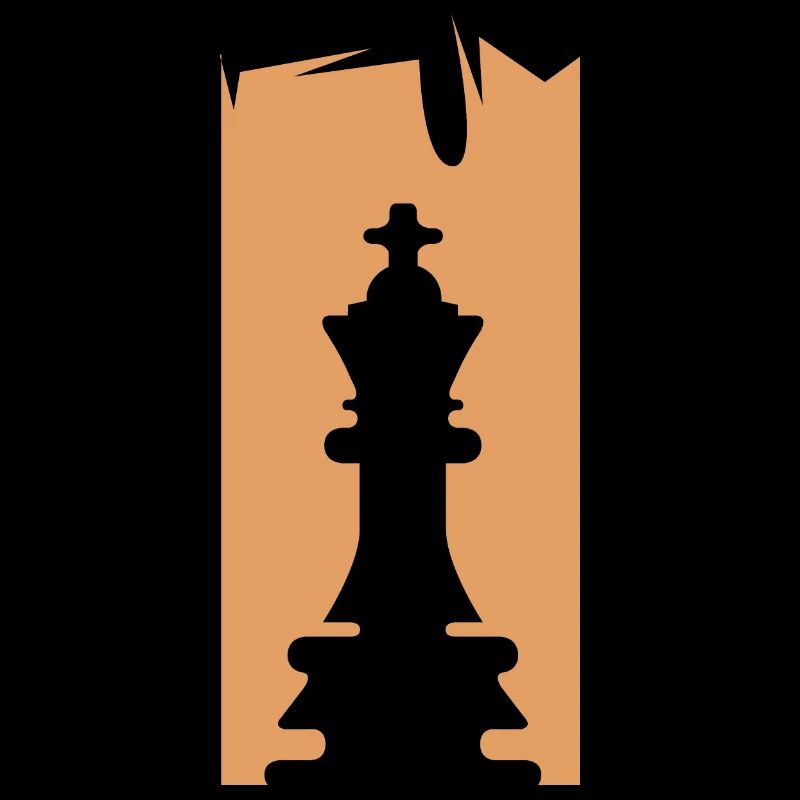Chess King Chess Player Illustration Logo Game