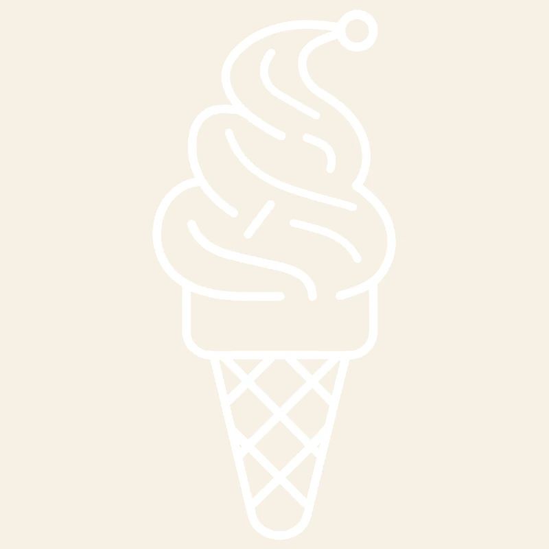 Cornet de crème glacée Dessin