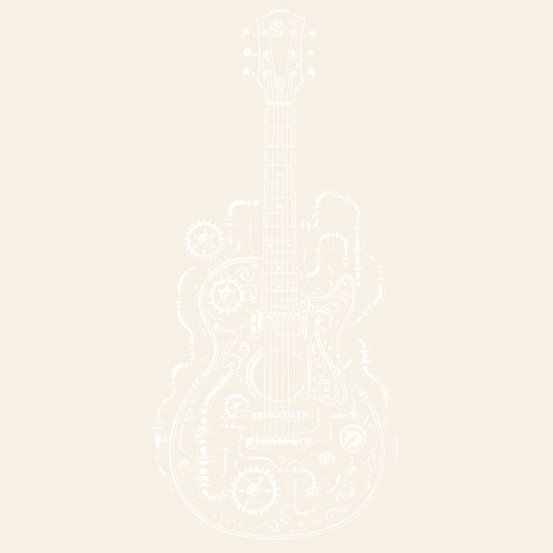 Steampunk Guitar Geared Ornament