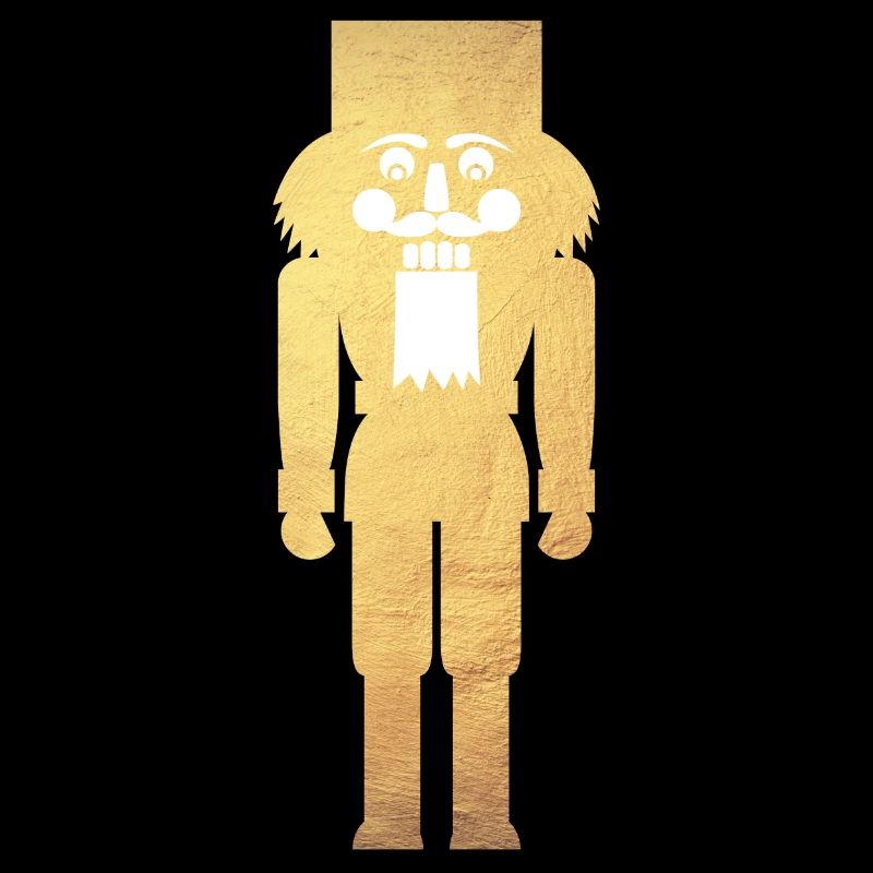Nutcracker minimalist gold Christmas deluxe
