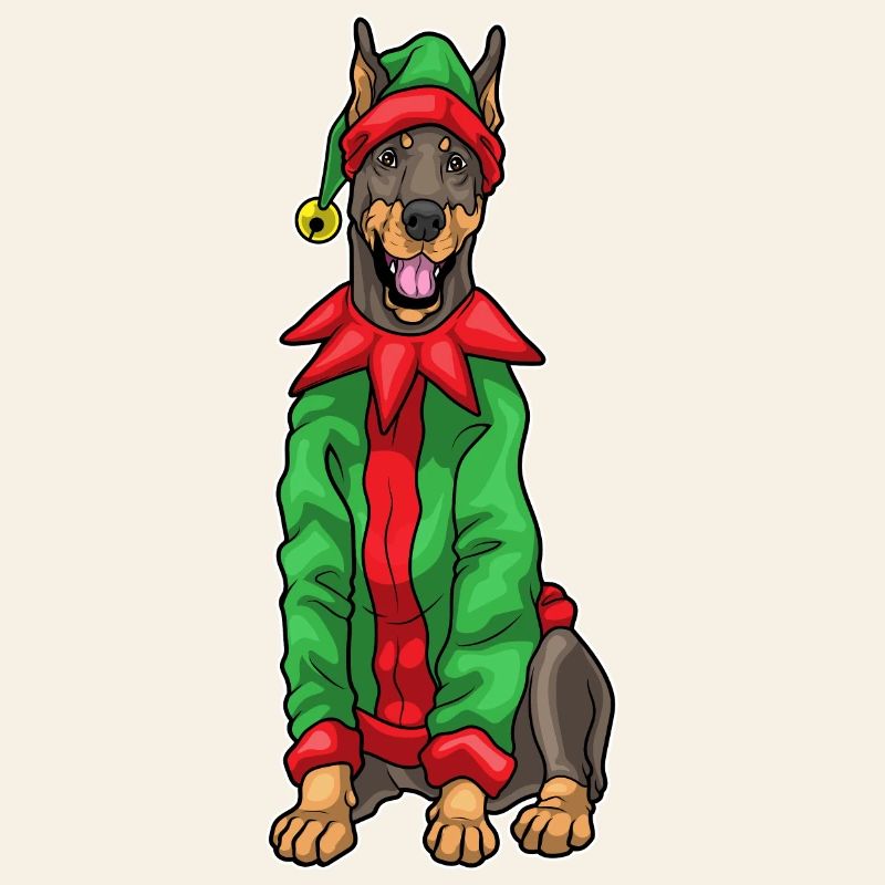 Doberman Lutins de Noël