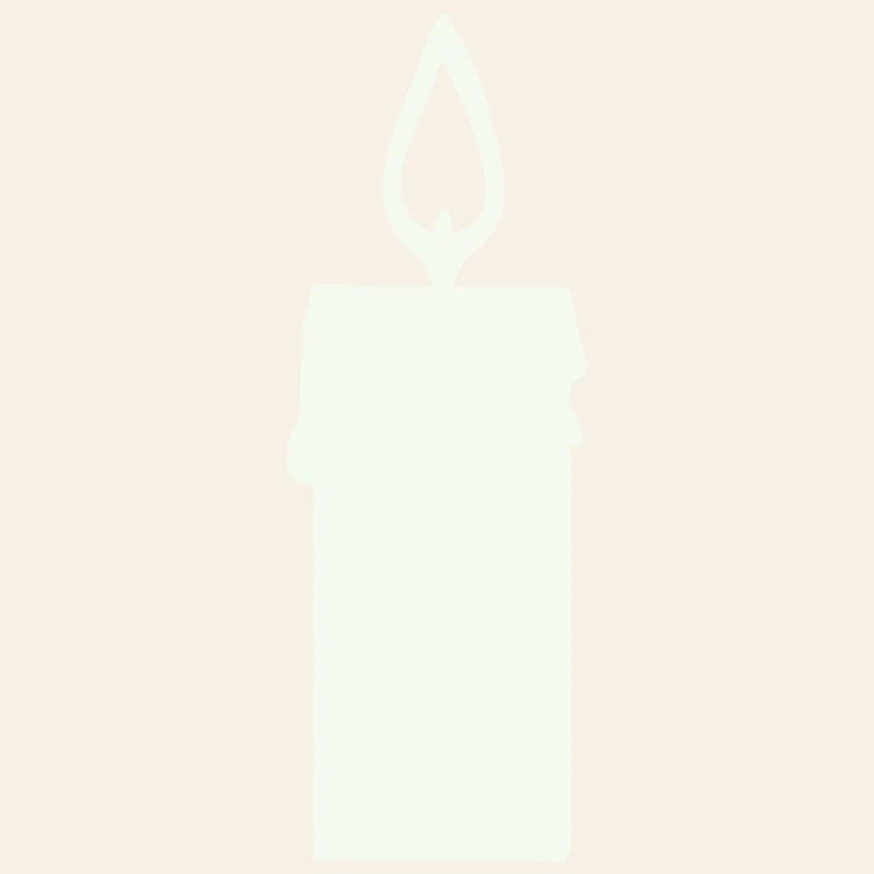 Light silhouette candle in lantern