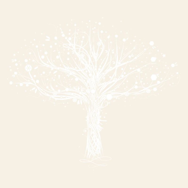 A white tree
