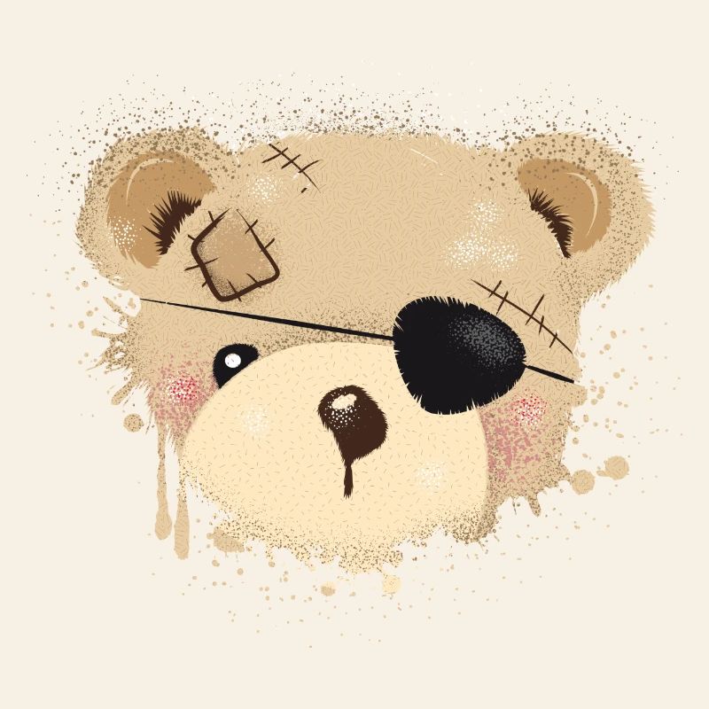 Nounours avec cache-œil