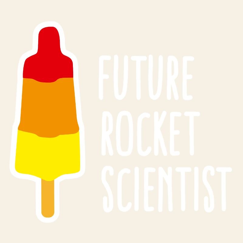 Future rocket scientist Eis Abschluss Rakete