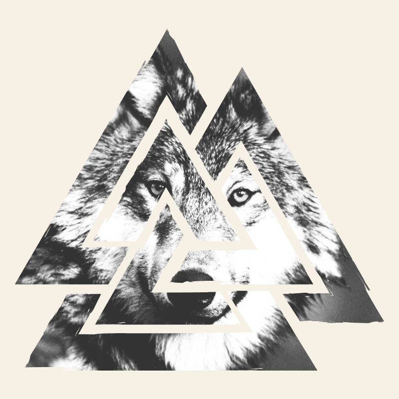 Valknut, symbole d’Odin - Avec Wolf