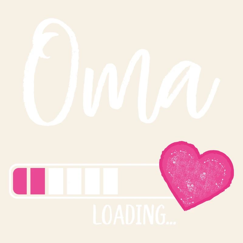 Oma Loading Herz Enkelin Mädchen Werdende Oma