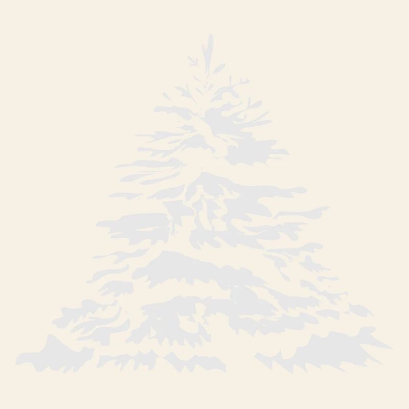 snow-covered Christmas tree or Christmas tree