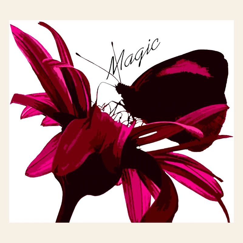 Magic butterfly red