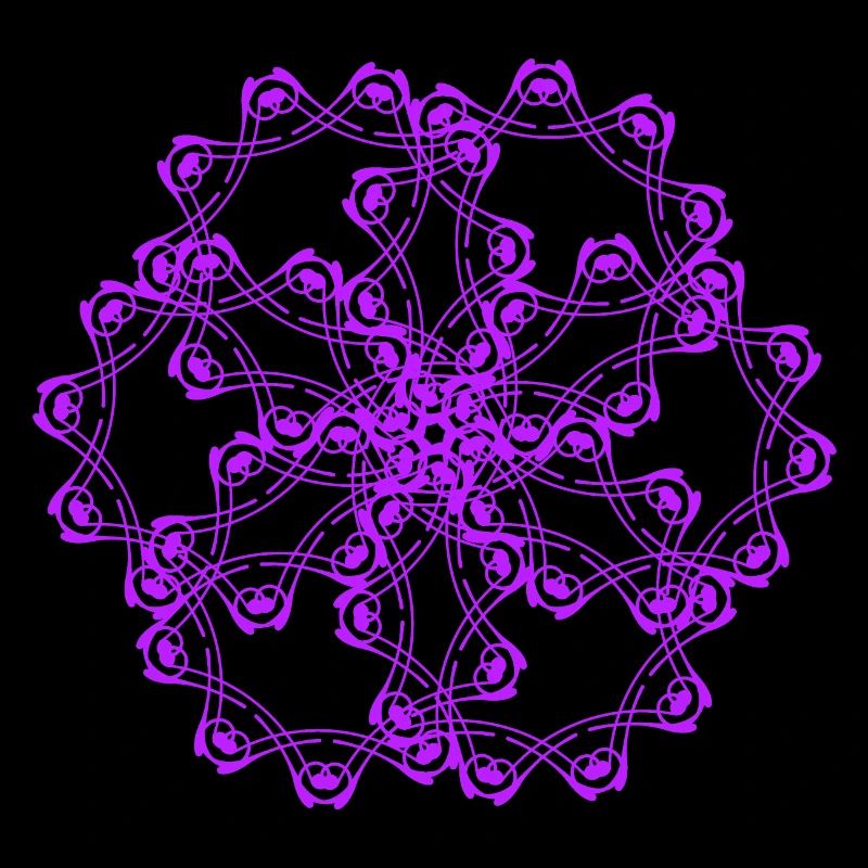 Random patterns circled