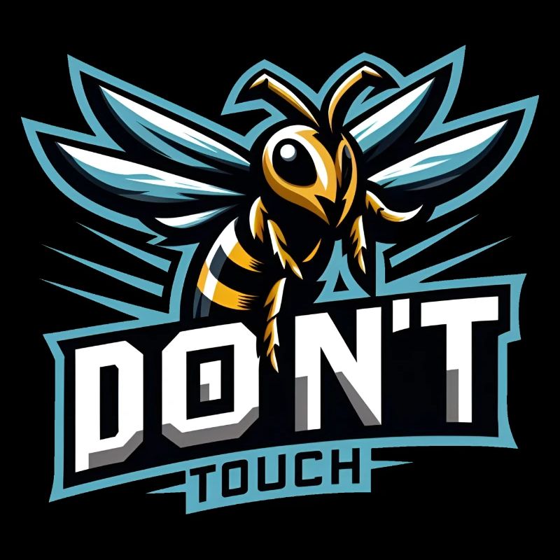 Gaming Logo Aggressive Bee Don't Touch