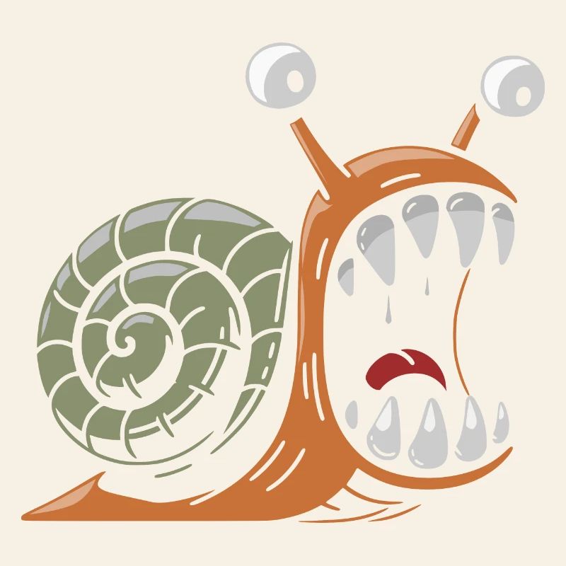 Snail with large teeth