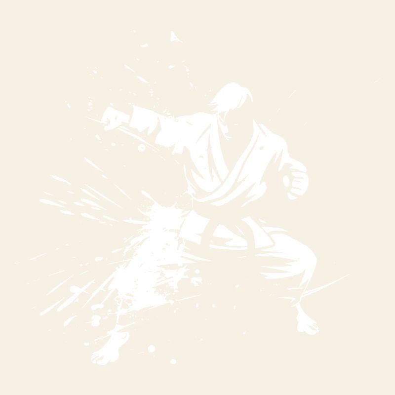 Dessin de garçon de karaté