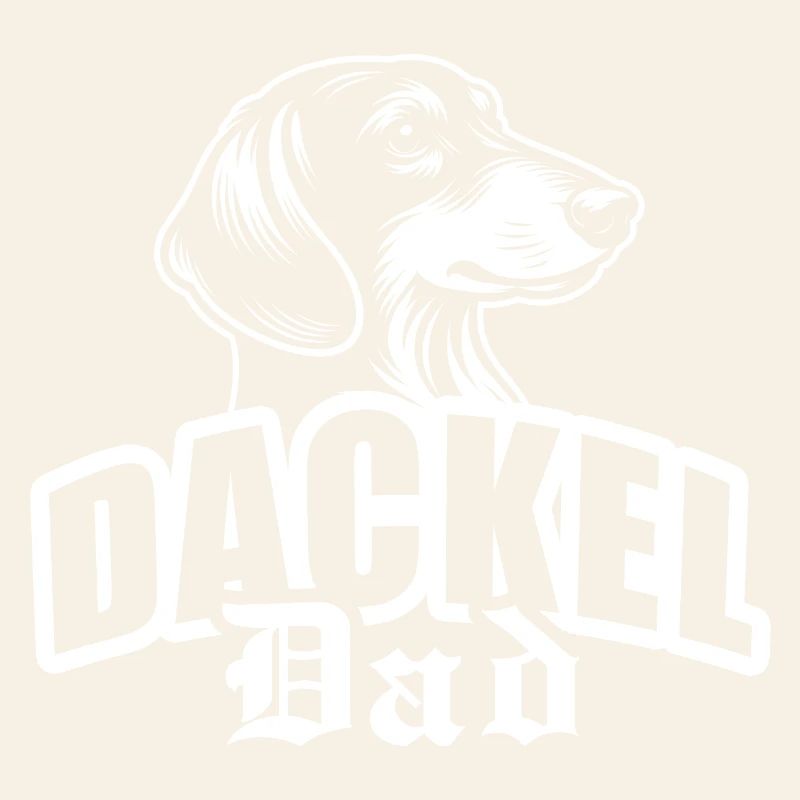 « Teckel papa » avec tête de chien
