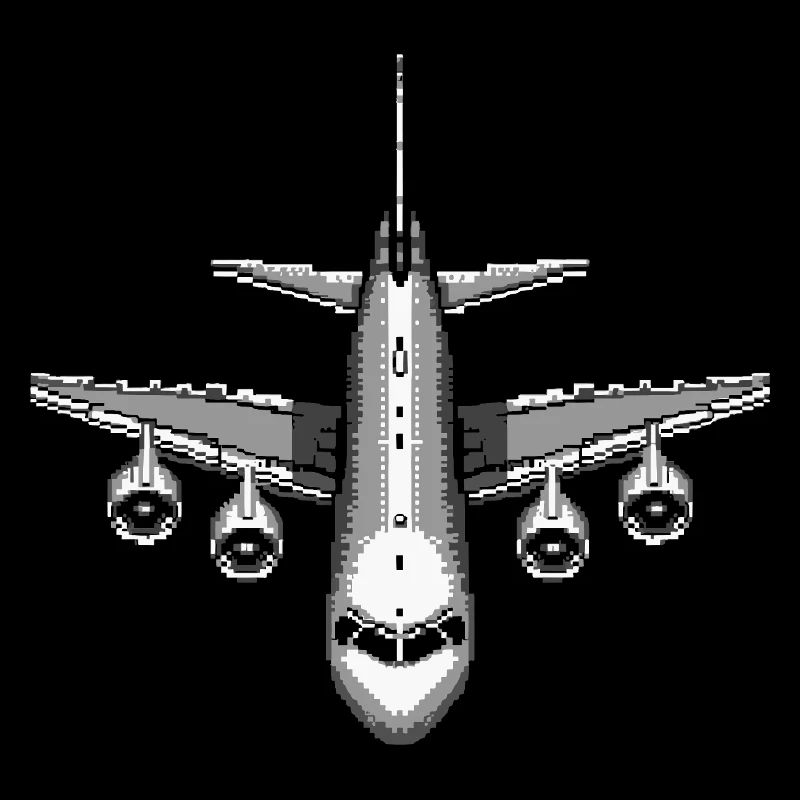 Flugzeug Pixel Kunst