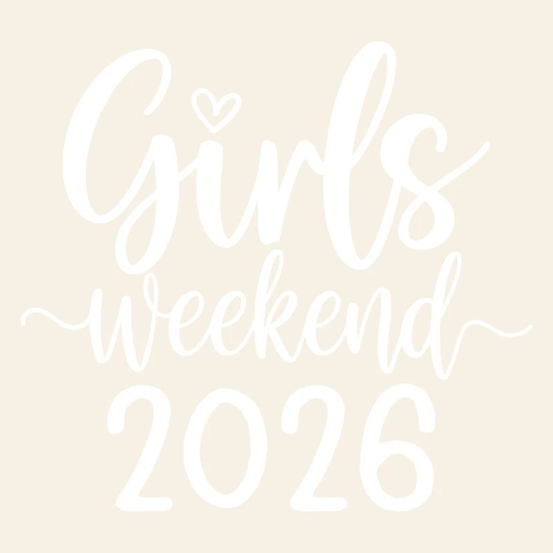 Lettrage du week-end des filles 2026