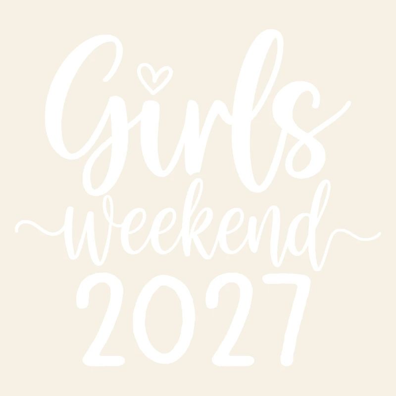 Lettrage du week-end des filles 2027