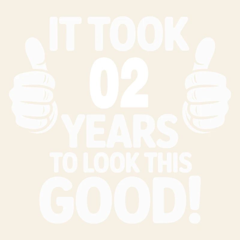 Conception de t-shirt de célébration du 2e anniversaire