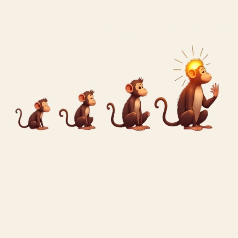 Evolution of sun-headed monkeys