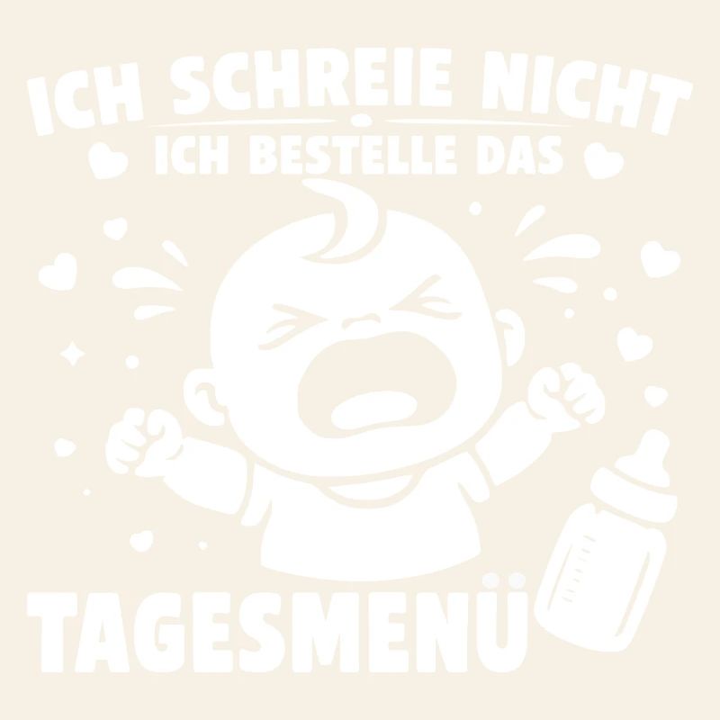 Je ne crie pas, je commande le menu du jour