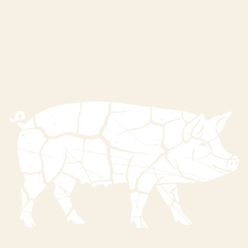 Pig Mosaic Sliver Art Vector