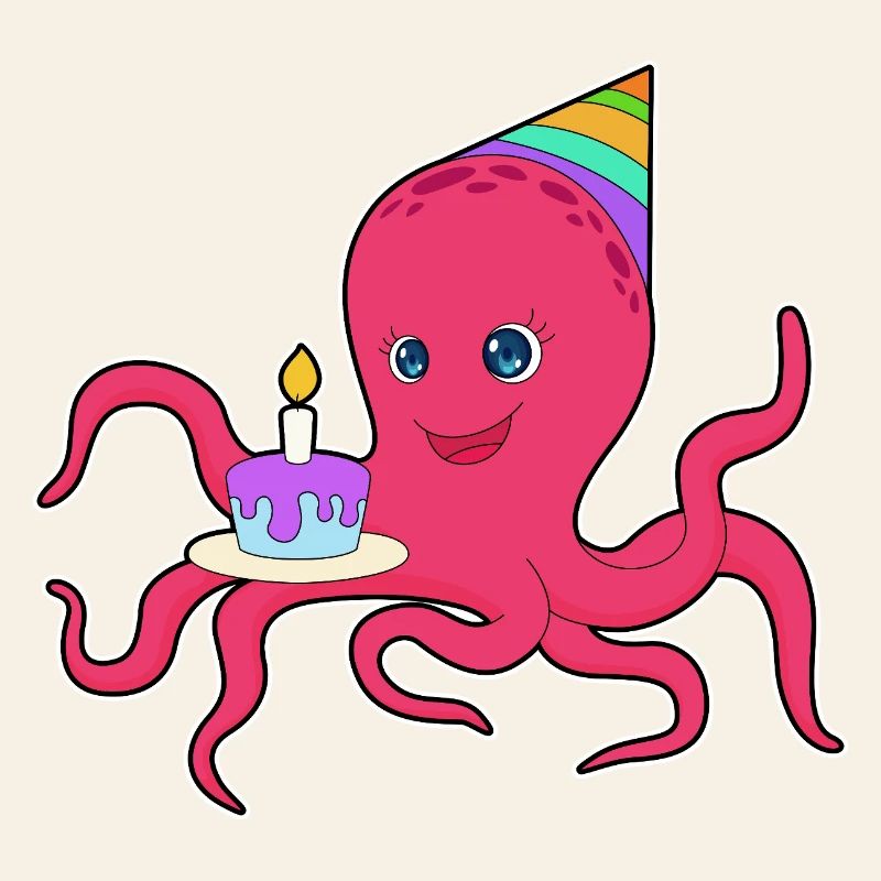Octopus Birthday Cake