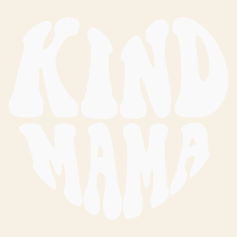 Kind Mama Heart Logo – Anpassbare Farbe