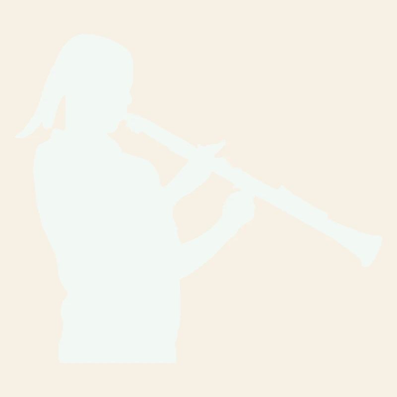 Silhouette with clarinet