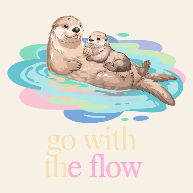 Otter Duo in Pastel Flow
