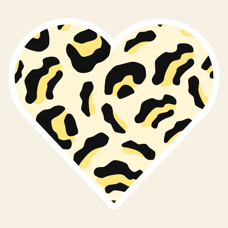 Classic Leopard Print Heart