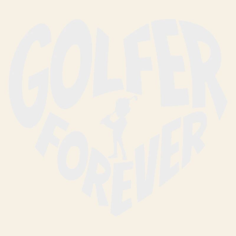 Golfer Forever Herz mit Golfspieler