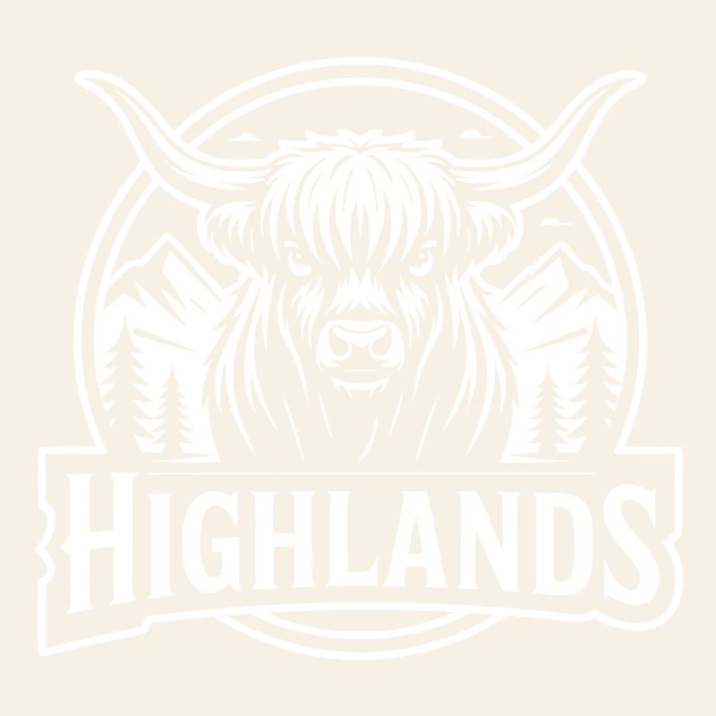 Highlands Kuh Berglandschaft