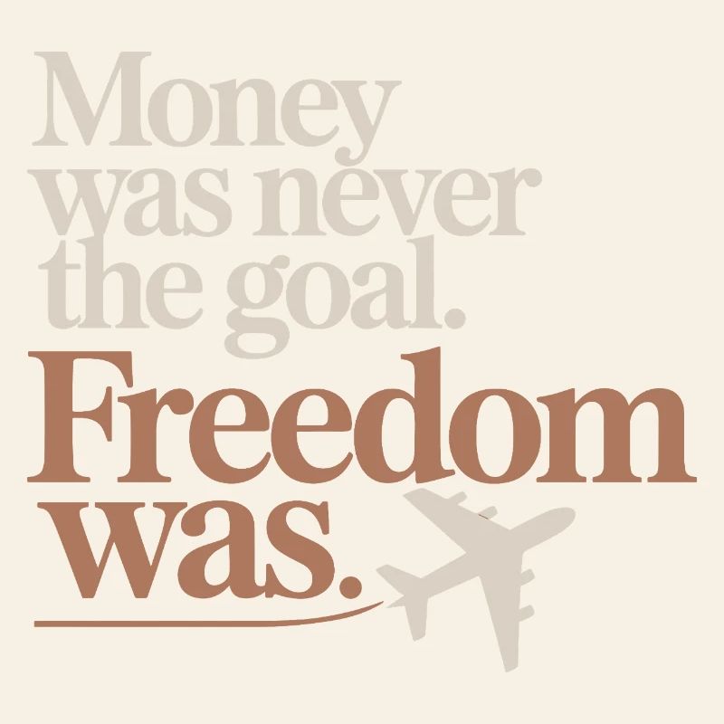 Objectif financier Esprit de liberté Entrepreneur Liberté